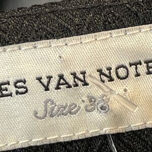 Dries Van Noten Black Textured Skirt